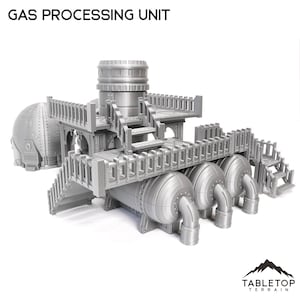 Tabletop Terrain Gas Processing Unit Wargame Terrain 3d printed 28mm Building Sci Fi Gothic Wargaming Scenery