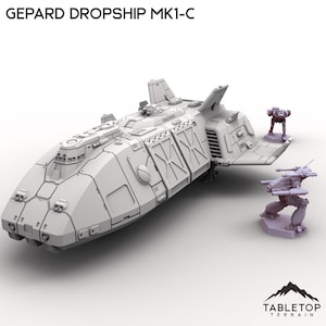 Gepard Dropship Mk1-C - Hardware Studios 6mm Compatible with Small Scale Mech Wargames