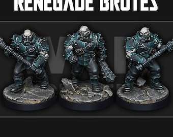 Renegade Brutes - Grimdark Minis by War Scenery for Tabletop Wargames