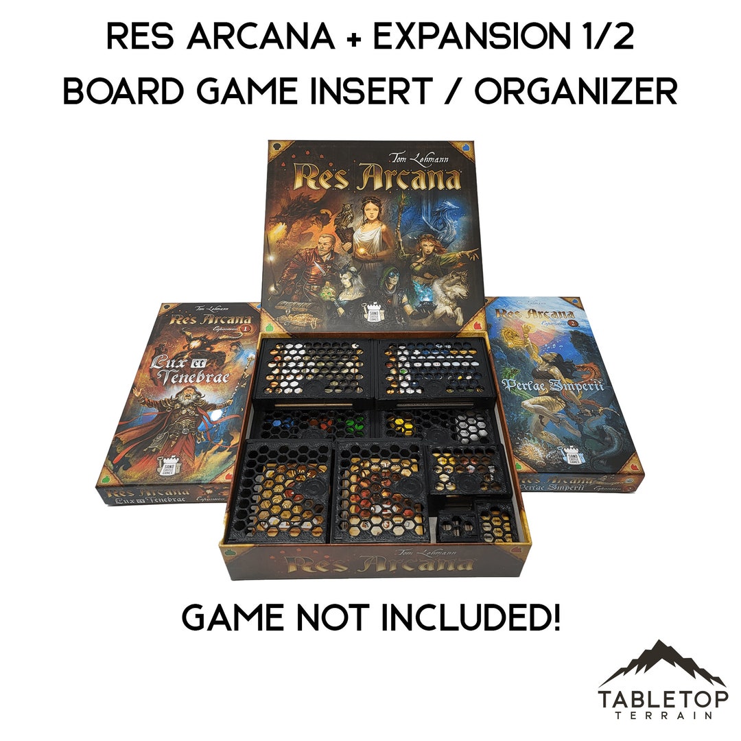 Res Arcana With Expansions 1+2 Board Game Insert / Organizer - Etsy