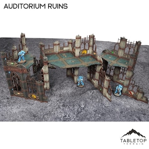 Auditorium Ruins - Tabletop Terrain Grimdark Gothic Miniature Wargame Sci-Fi 28mm 32mm
