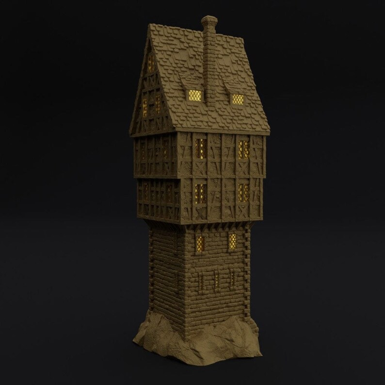 Pathfinder Tower Tower House - DND Aos Pathfinder Conquest Miniatureland Tabletop ...