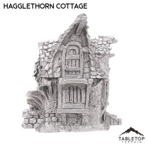 Hagglethorn Cottage - Hagglethorn Hollow - Fantasy Building - DND AoS Pathfinder Conquest Printable Scenery Tabletop Terrain