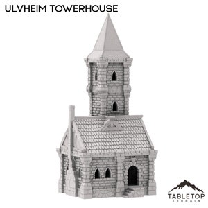 Ulvheim Towerhouse - Tabletop Terrain Fantasy DND Miniature Roleplaying Wargame 28mm 32mm