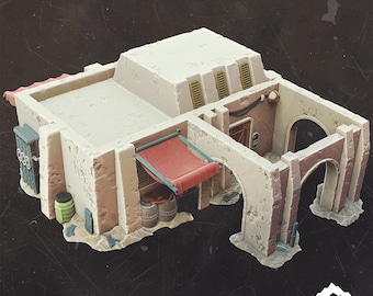 Nilo's Cipher Den - Terreno de mesa com borda externa compatível com Star Wars Legion Shatterpoint