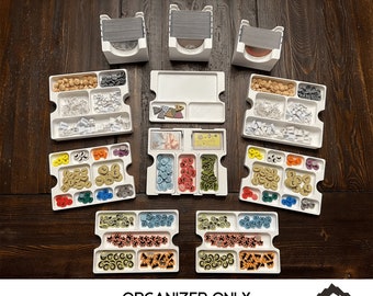 Spirit Island Organizer with all Expansions through Nature Incarnate Board Game Insert / Organizer