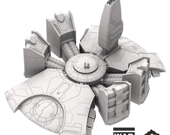 Greater Good Headquarters - Tabletop Terrain Greater Good Grimdark Miniature Wargame Sci-Fi 28mm 32mm