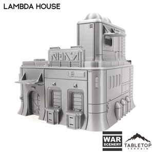 Lambda House - Star Wars Legion Terrain Outer Rim War Scenery  Koboh Lothal Tabletop Terrain Wargame Miniature Scenery