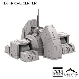 Greater Good Technical Center - Tabletop Terrain Greater Good Grimdark Miniature Wargame Sci-Fi 28mm 32mm