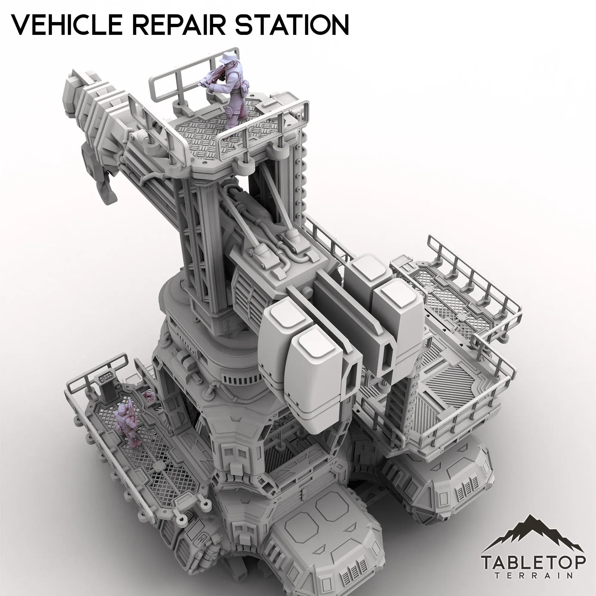 Vehicle Repair Station - Tabletop Terrain Grimdark Gothic Miniature ...