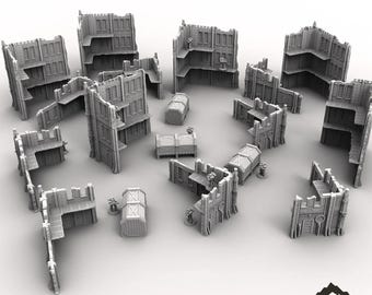Tertius - WTC compatible Terrain Pack - Tabletop Terrain 11th Edition Competitive Tournament Set Imperialis Grimdark