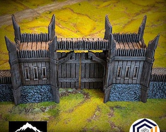 The Walls of Saxonia - Kingdom of Saxonia - Tabletop Terrain High Fantasy DND 25mm 28mm Fellowship Middle Earth