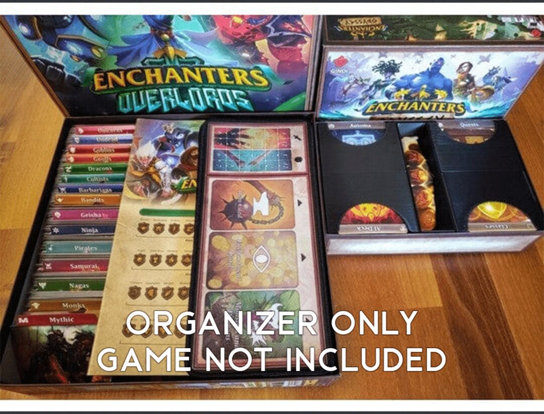 Enchanters East Quest With Expansions Board Game Insert 