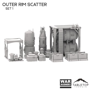 Outer Rim Scatter - Star Wars Legion Terrain Outer Rim War Scenery  Koboh Lothal Tabletop Terrain Wargame Miniature Scenery