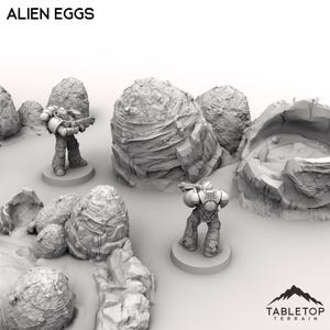 Alien Eier - Tabletop Terrain Grimdark Gothic Miniature Wargame Sci-Fi 28 mm 32 mm