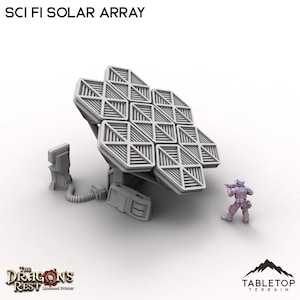 Sci Fi Solar Array - Tabletop Terrain Grimdark Gothic Miniature Wargame Sci-Fi 28mm 32mm