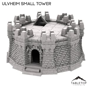 Ulvheim Small Tower - Tabletop Terrain Fantasy DND Miniature Roleplaying Wargame 28mm 32mm
