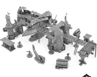 Pirate Outpost - Tabletop Terrain Outer Rim Compatible with Star Wars Legion Shatterpoint