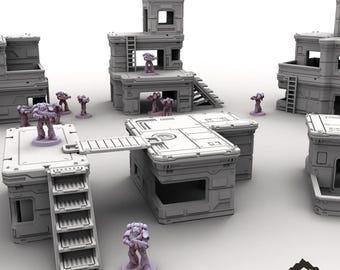 Sector 33 - Tabletop Terrain Grimdark Gothic Miniature Wargame Sci-Fi 28mm 32mm