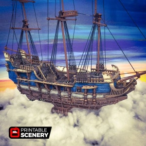 Flying Frigate - Flying Pirate Ship - Blood and Plunder Black Seas Cutlass