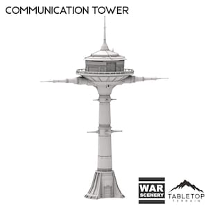 Communication Tower - Star Wars Legion Terrain Outer Rim War Scenery  Koboh Lothal Tabletop Terrain Wargame Miniature Scenery