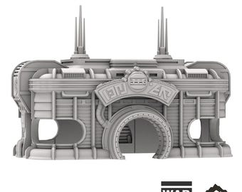 Cantina - Futuristic City - Tabletop Terrain Outer Rim Compatible with Star Wars Legion Shatterpoint