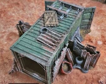 Junkfort Foot Entrance - Apocalyptic Terrain - Gaslands Terrain Post-Apocalyptic Walking Dead Fallout Wasteland Warfare Tabletop Terrain