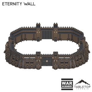 Tabletop Terrain Eternity Wall Wargame Terrain 3d printed 28mm Building Sci Fi Gothic Wargaming Scenery