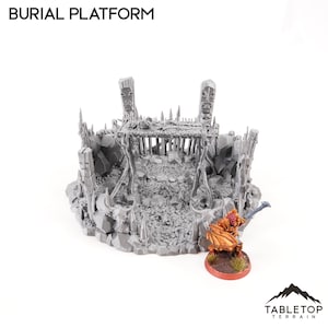 Burial Platform - Tribal Terrain - Fantasy Terrain DND AoS Pathfinder Printable Scenery Miniature Wargame Tabletop Terrain Jungle Terrain