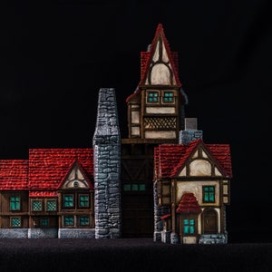 Building 2 - Town of Grexdale - Fantasy Building - DND AoS Malifaux Kings of War Frostgrave