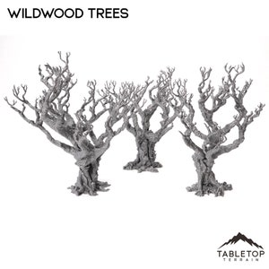 Wildwood Trees - The Gloaming Swamp - Fantasy Terrain DND AoS Conquest Printable Scenery Wargame Tabletop Terrain