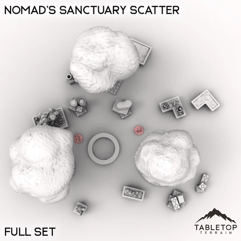 Tabletop Terrain Scatter Terrain Nomad's Sanctuary Scatter