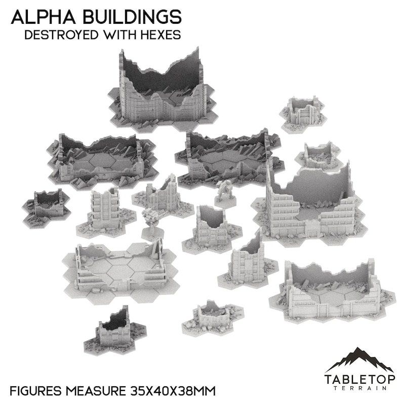 Tabletop Terrain Building Mecha City Alpha Buildings