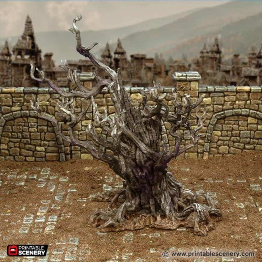 Tree Mech Dnd Blasted Trees - Tabletop Terrain Fantasy DND Miniature Roleplaying ...