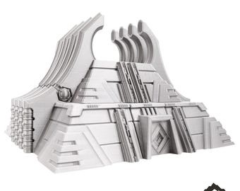 Pyramid - Karnac, The Tomb Planet - Tabletop Terrain Grimdark Slumbering Machines Miniature Wargame Sci-Fi