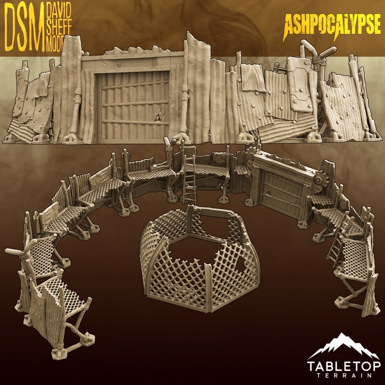 Ashpocalypse Scaff Compound - Post Apocalyptic Wargaming Tabletop ...