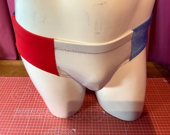 Custom, speedo style swimwear pattern.