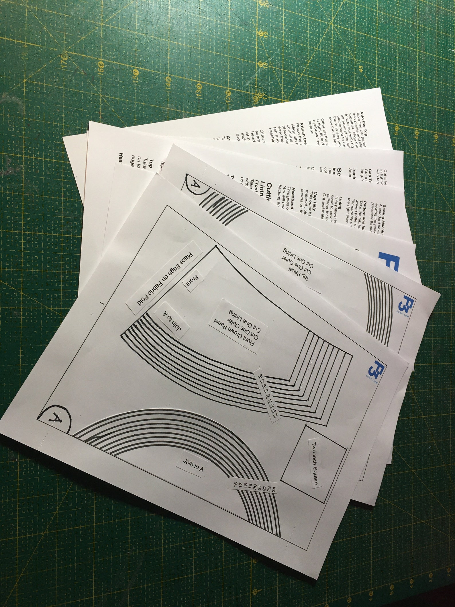 Kids Sailor Hat PDF Pattern Etsy