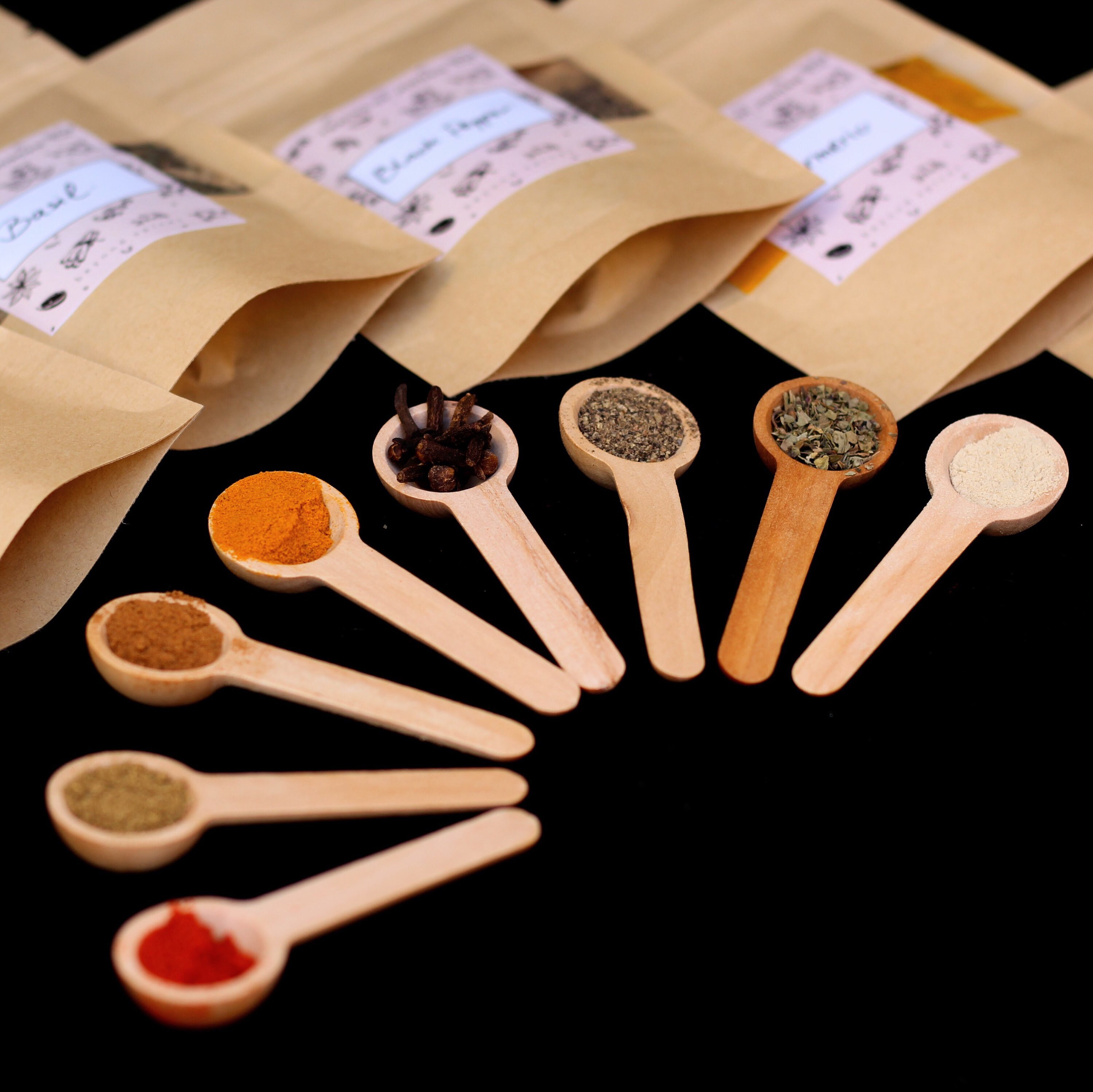 Set of 6 Spices Custom Basket Cooking Gift Box Spice Gift Etsy