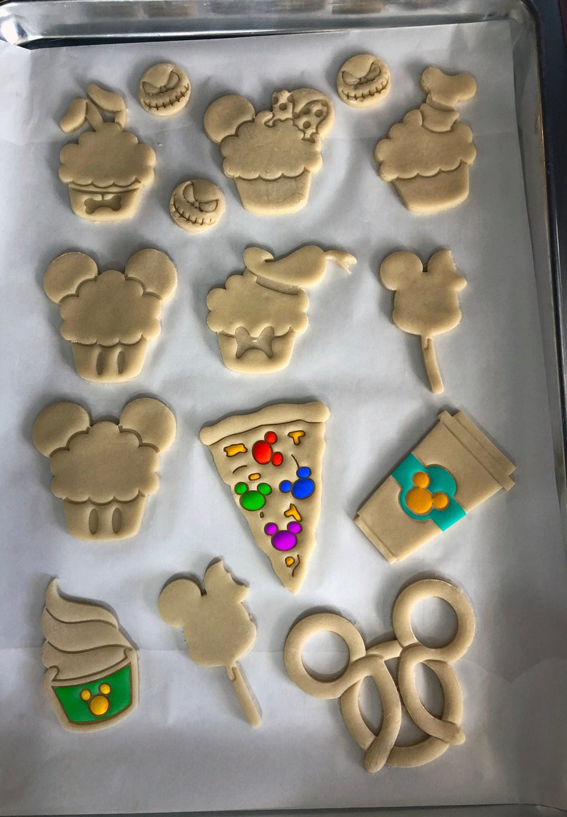 Disney Snack Cookie Cutters Cookie Cutters Disney World Etsy