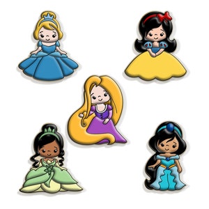 Princess I Cookie Cutters, Grimm Barrie Anderson Disney Classic Fairy Tale Cookie Cutters, Fondant and Clay Cutters