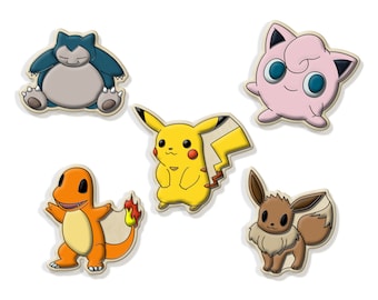 Pocket Monsters Cookie Cutters: ABS Plastic, Sharp Edges