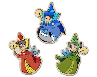 Three Fairies Cookie Cutters: Sharp Edged ABS Plastic Princess Cutters