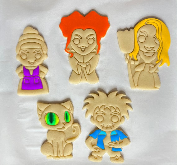 Hocus Pocus Cookie Cutters Halloween Cookie Cutters Clay Etsy