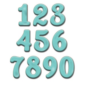 Numbers Cookie Cutters, Clay and Fondant Cutters