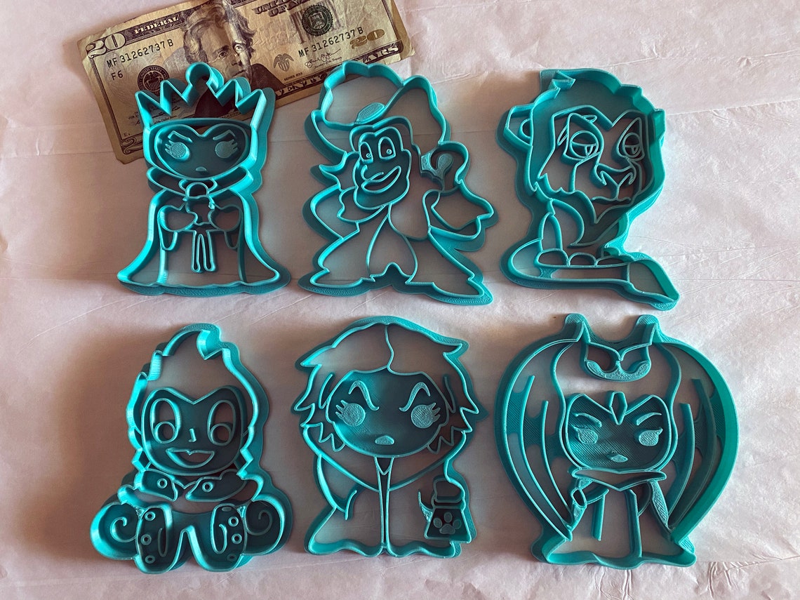 Disney Villains Cookie Cutters Theme Park Attraction Ride Etsy