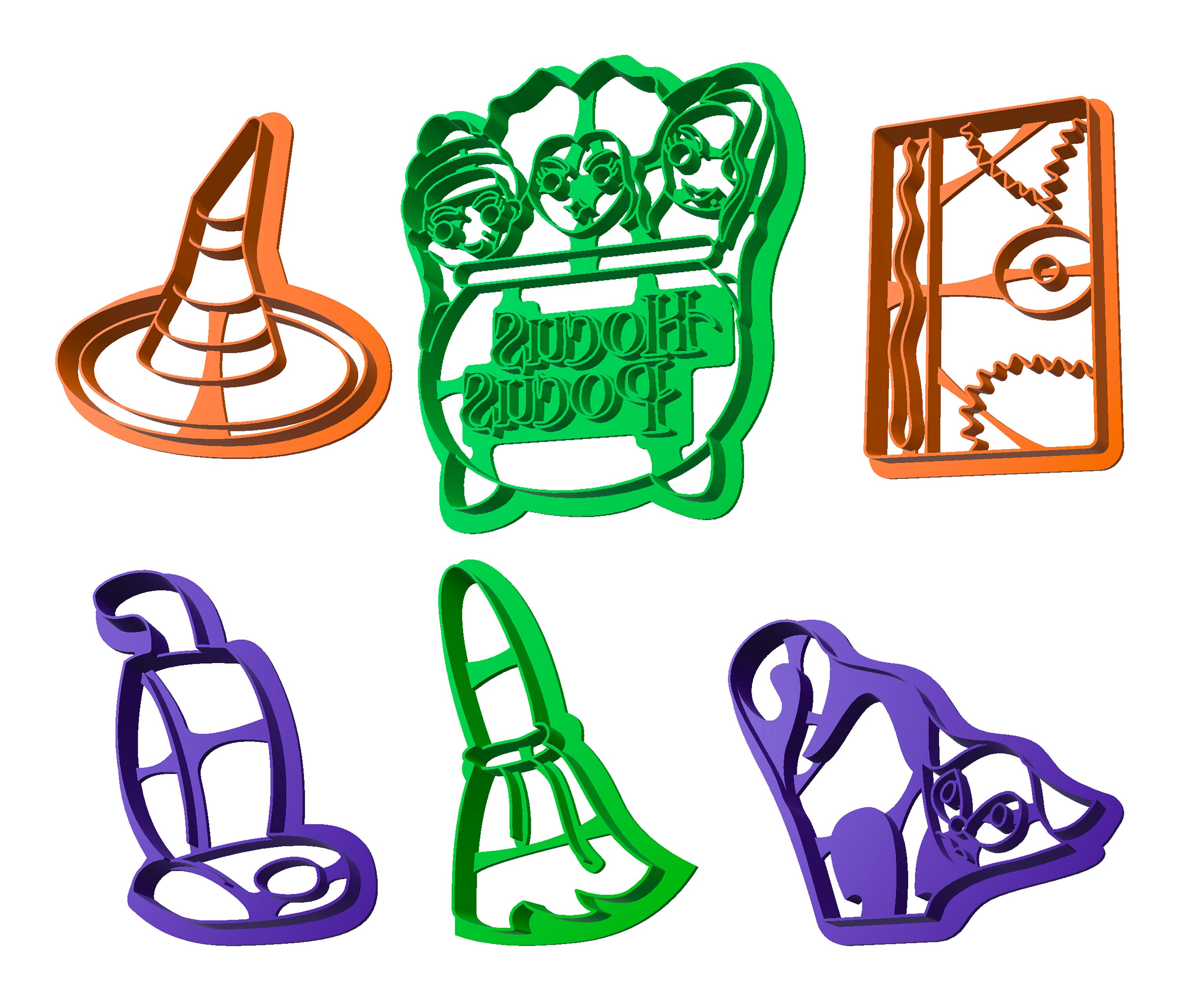 Hocus Pocus II Cookie Cutters Halloween Cookie Cutters Etsy