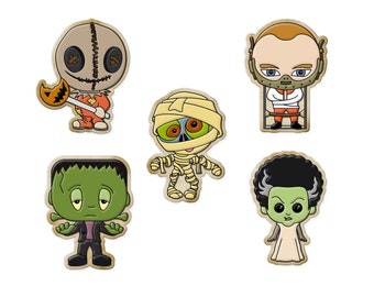 Horror Movie Villains Cookie Cutters: ABS Plastic, Sharp Edges