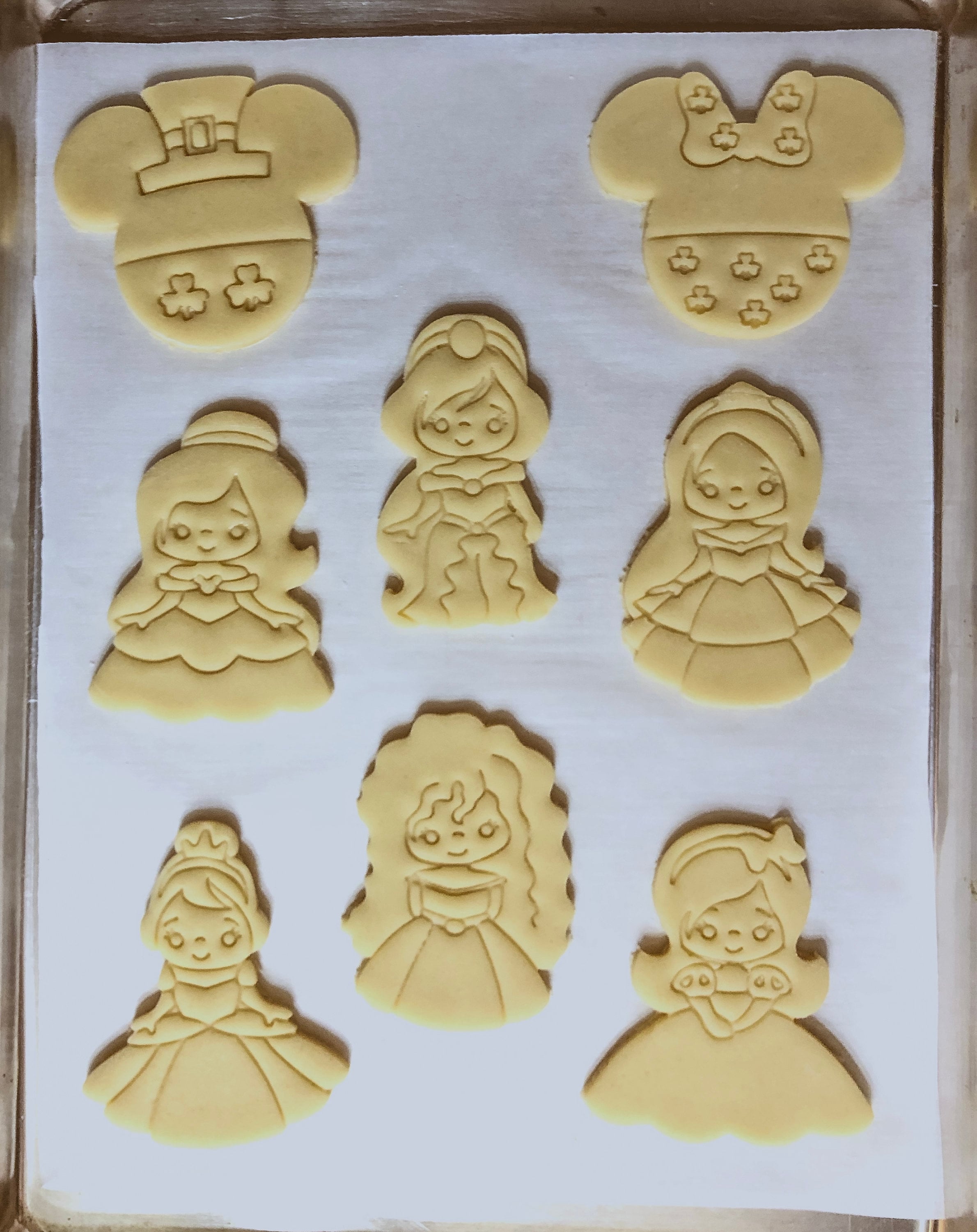 Princess I Cookie Cutters Theme Park Cookie Cutters Disney Etsy