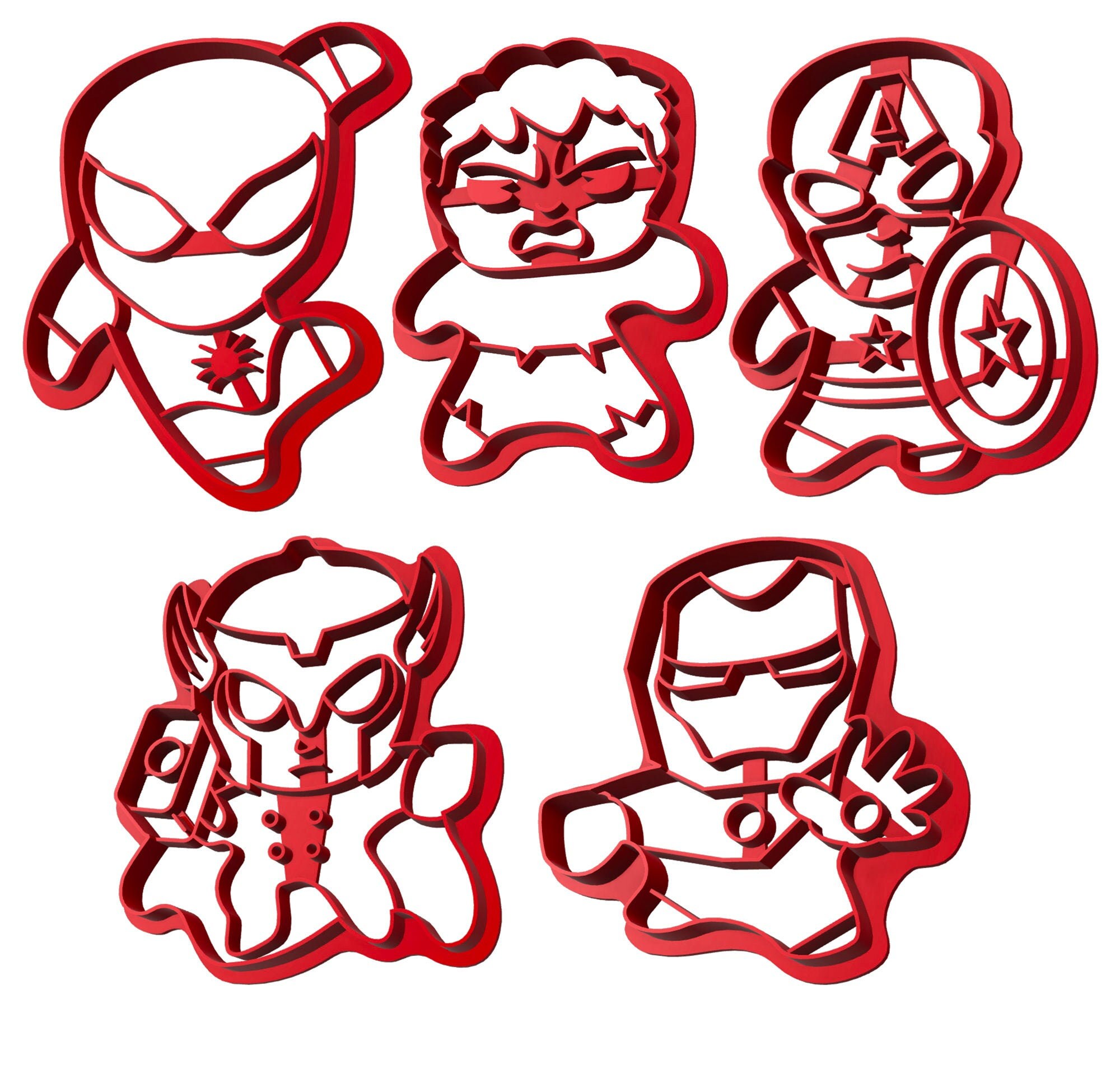 Marvel Heroes Cookie Cutters Theme Park Cookie Cutters Etsy